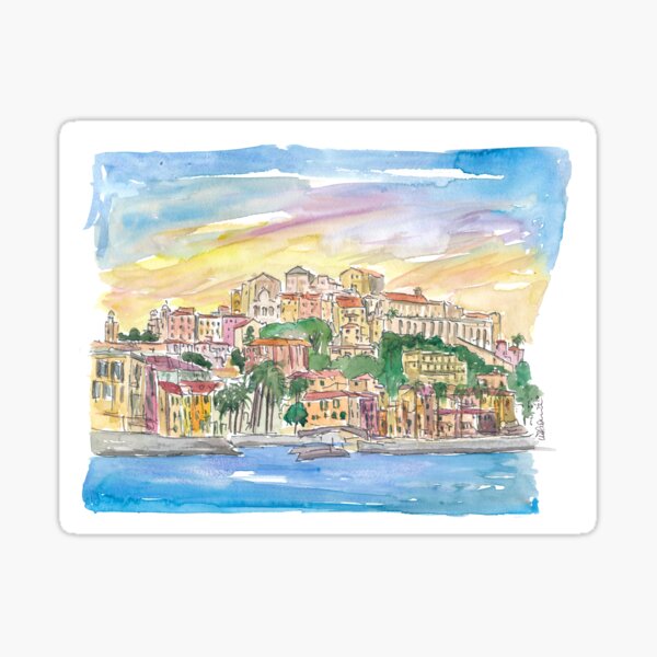 Item preview, Porto Maurizio Imperia Ligure Italy in Warm Sunlight designed and sold by artshop77.