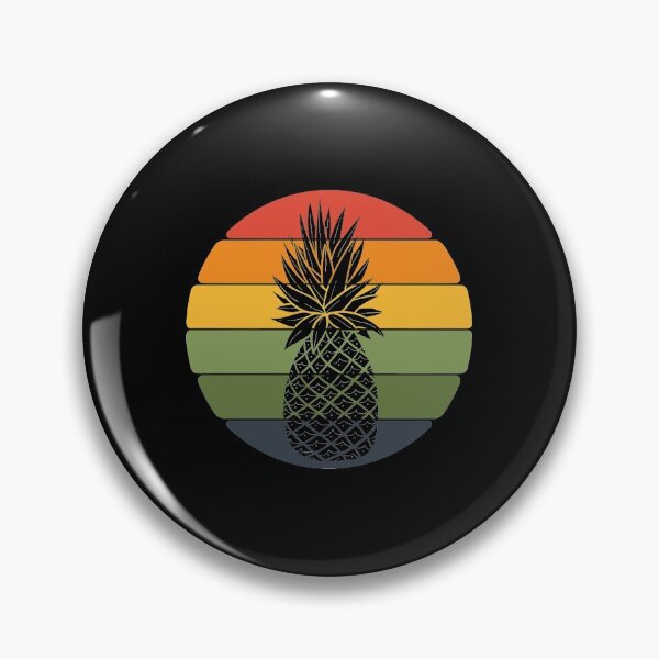 Item preview, Pineapple Retro Tropical Summer Vibes Fruit designed and sold by Bendthetrend.