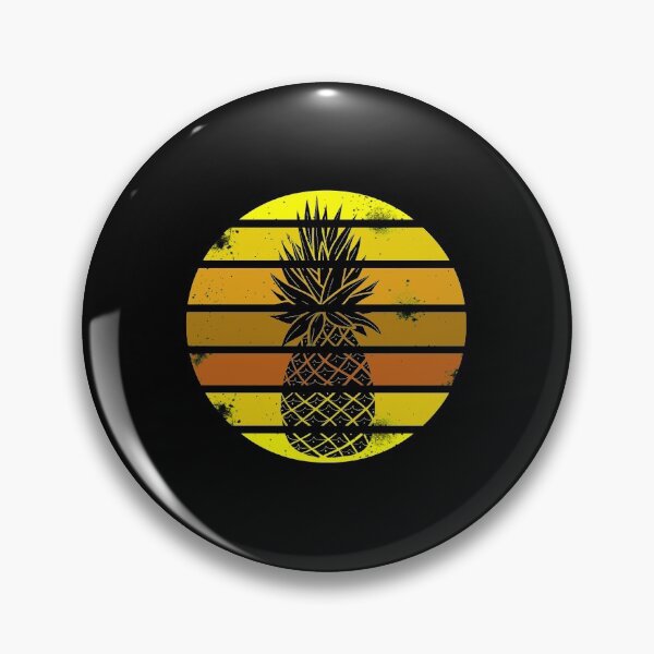Item preview, Pineapple Retro Tropical Summer Vibes Fruit designed and sold by Bendthetrend.