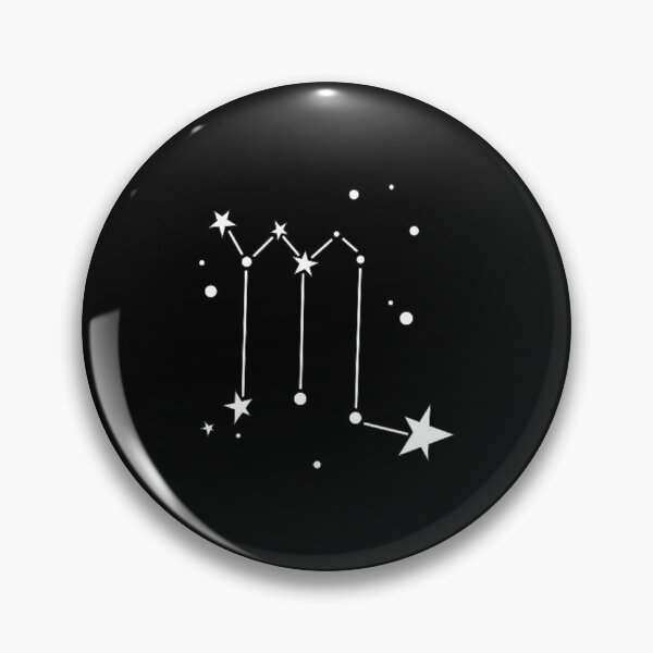 Item preview, White Minimal Scorpio Constellation Zodiac designed and sold by CrystalCrush.