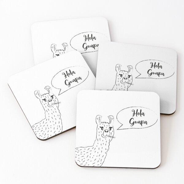 Item preview, Copy of Cute lama says hi! designed and sold by DotsandLines.