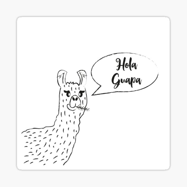 Pegatinas: Hola Guapo | Redbubble