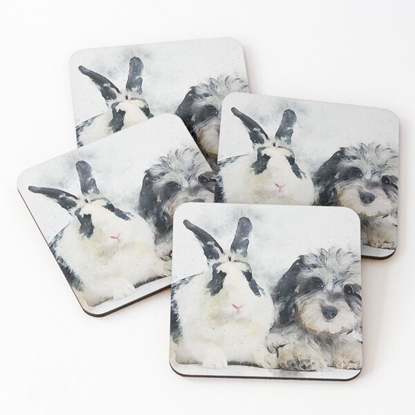 Item preview, Bunbun and Doggo Watercolor designed and sold by joanniecandi.