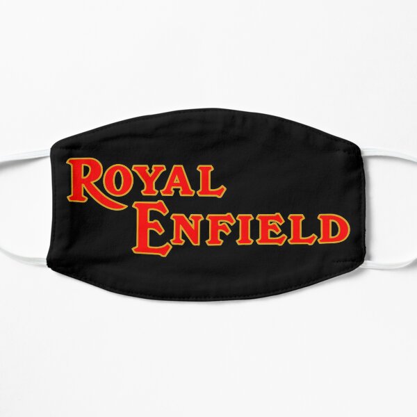 Logotipo de la motocicleta Royal Enfield 2 Mascarilla plana