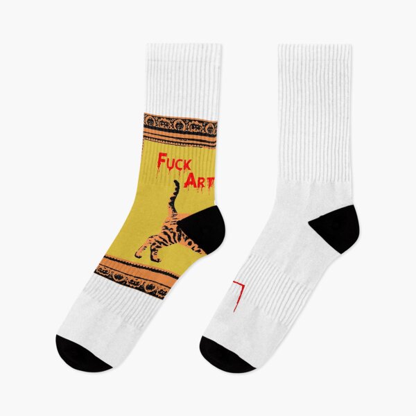 Item preview, F * ck Art walking cat design designed and sold by gideonm.