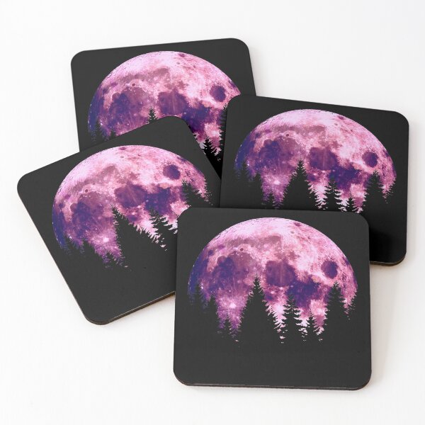 Item preview, Pine Trees Blood Moon designed and sold by Rahdoo.