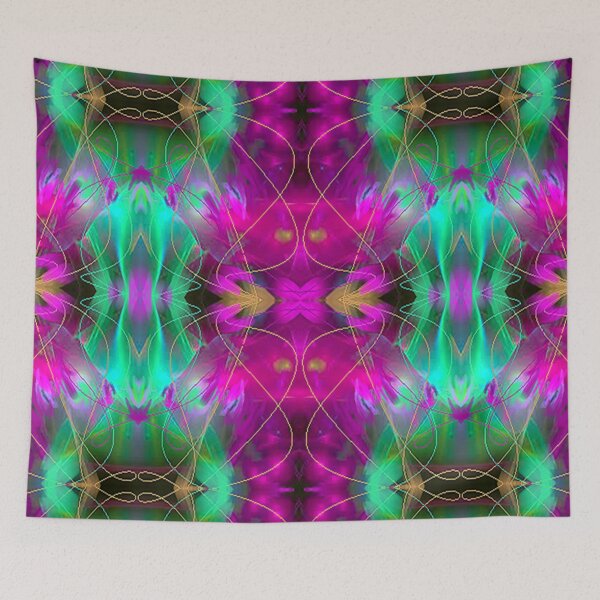 Item preview, Abstract graphic art design with vibrant neon colors,psychedelic  arte abstracto,abstract art design designed and sold by Adri Barnard.