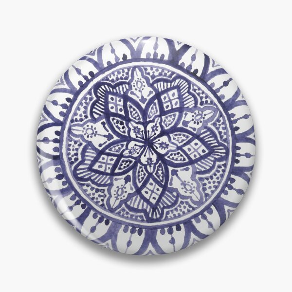 Artikelvorschau, Blue Moroccan Mandala entworfen und verkauft von Carolin Bentbib.