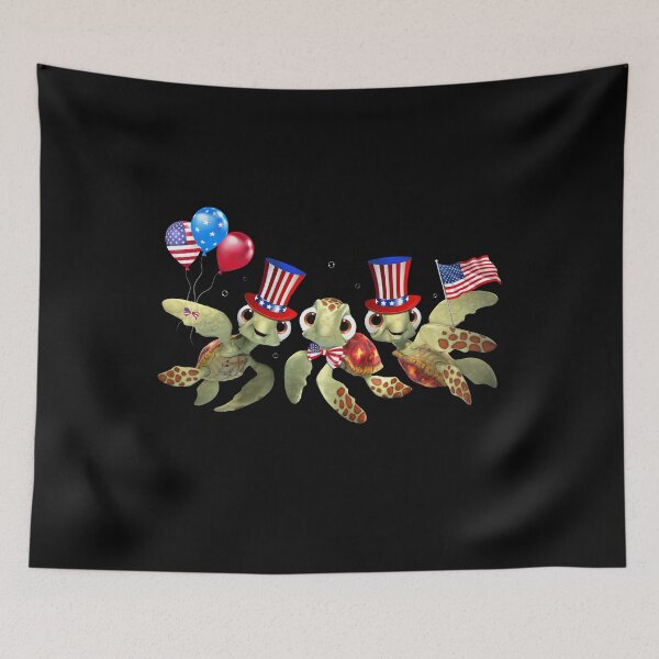 Item preview, Cute Turtles Lovers Independence Day Shirt Sea Turtle Ocean Protector Birthday T Shirt designed and sold by tuanitus.