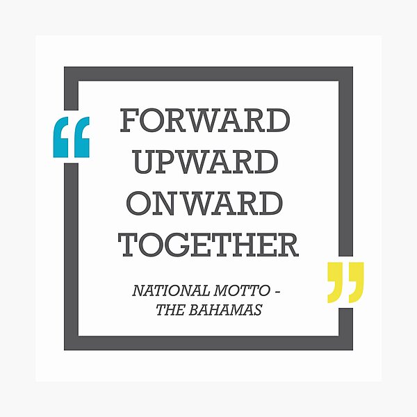 Item preview, Bahamas National Motto designed and sold by IdentiTee Studios.