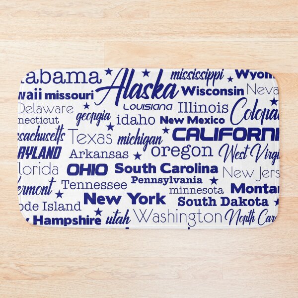 Item preview, 50 States of America in Blue designed and sold by digitalknight.