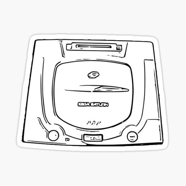 Cartoon consoles - Sega Saturn Sticker