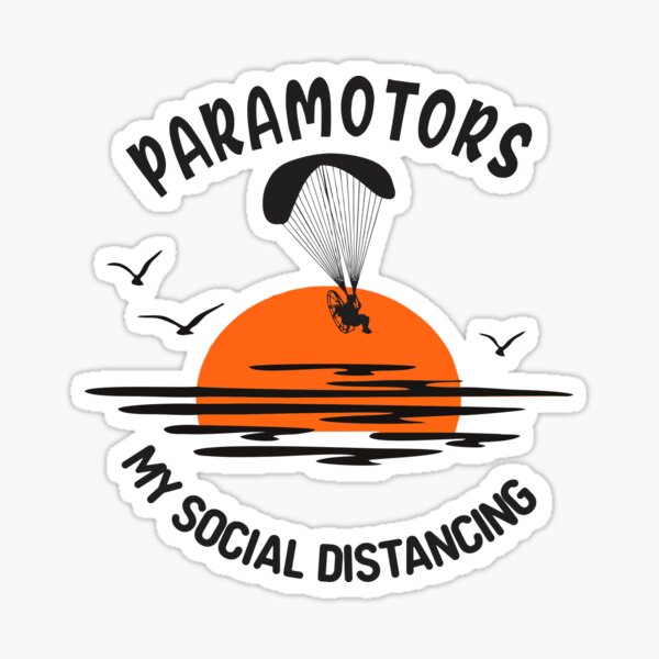 Paramotors - Social Distancing Sticker