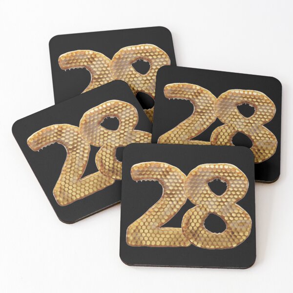 Item preview, 28 Number 3d Honey Numbers Font designed and sold by HelloFromAja.