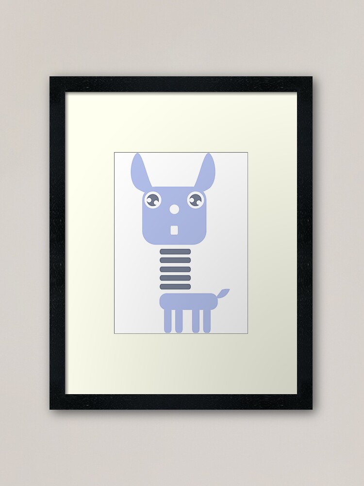 Alternate view of Robot Llama Framed Art Print