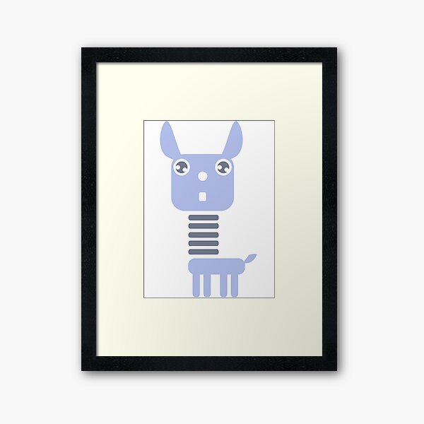 Robot Llama Framed Art Print