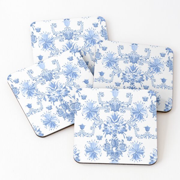 Item preview, Midsummer Festival Flowers (blue) designed and sold by BessoChicca.