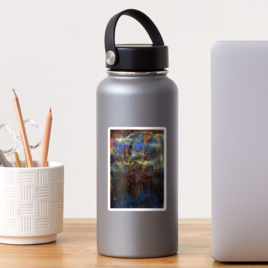 Abstract painting Sticker