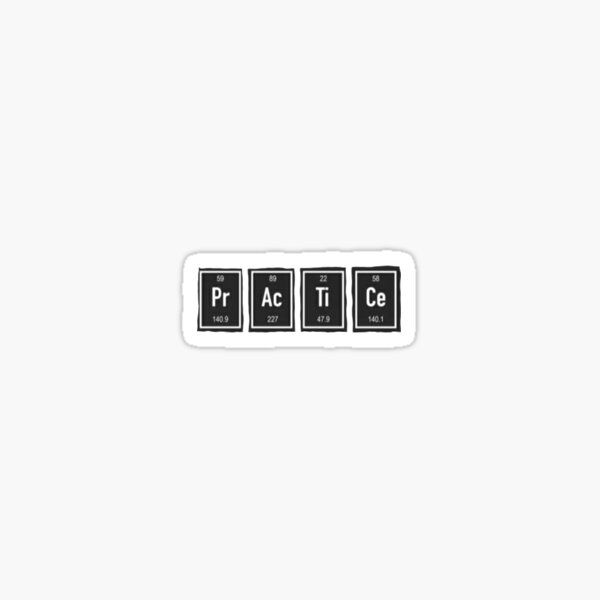 Practice - Element Symbols Sticker