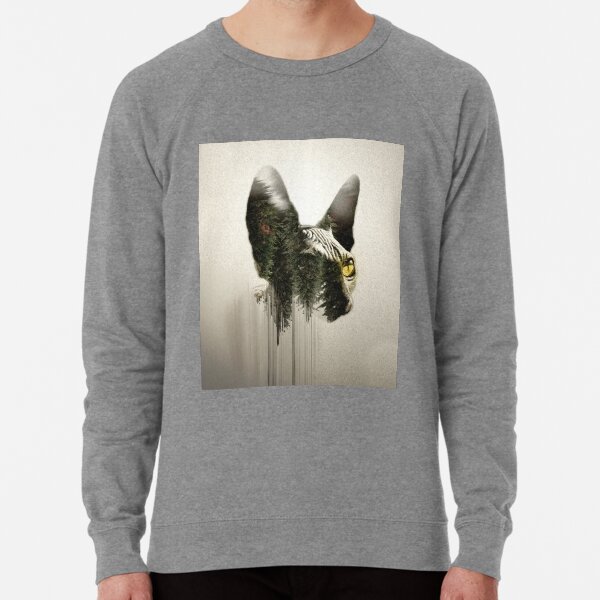 sphyns double exposure Lightweight Sweatshirt