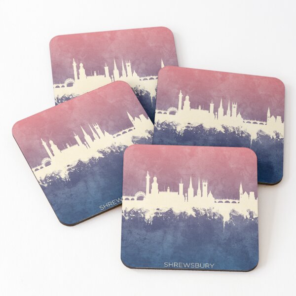 Item preview, Shrewsbury England Skyline designed and sold by ArtPrints.