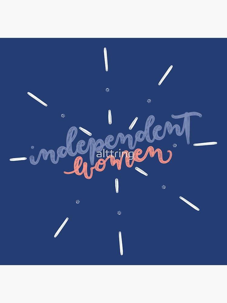 Thumbnail 3 of 3, Sticker, Independent Women designed and sold by alttring.