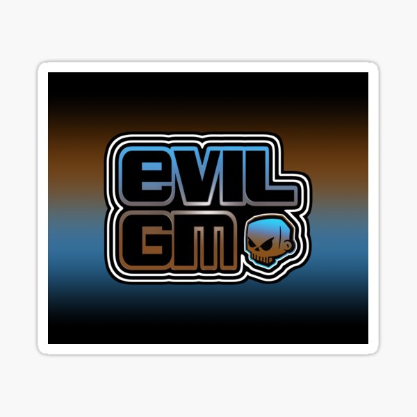 EvilGM Logo Skull BBB2 Sticker