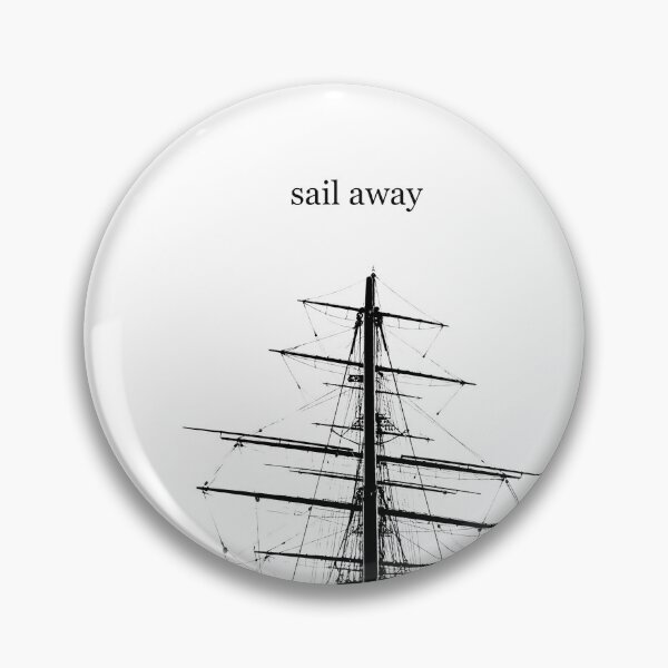 Item preview, Sail Away Scandinavian Art Typography designed and sold by Fangpunk.