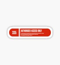 Etikett "Nur autorisiertes Personal" Sticker