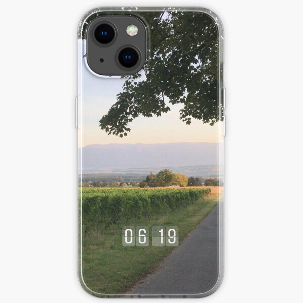 Vineyards in the morning iPhone Soft Case
