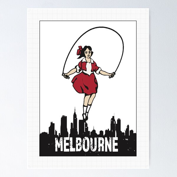 Item preview, Melbourne skipping girl  designed and sold by Tracie Lacey.