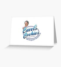 Famous Carol's Cookies Logo Greeting Card