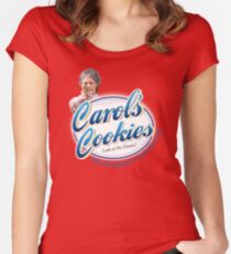 Famous Carol's Cookies Logo Women's Fitted Scoop T-Shirt