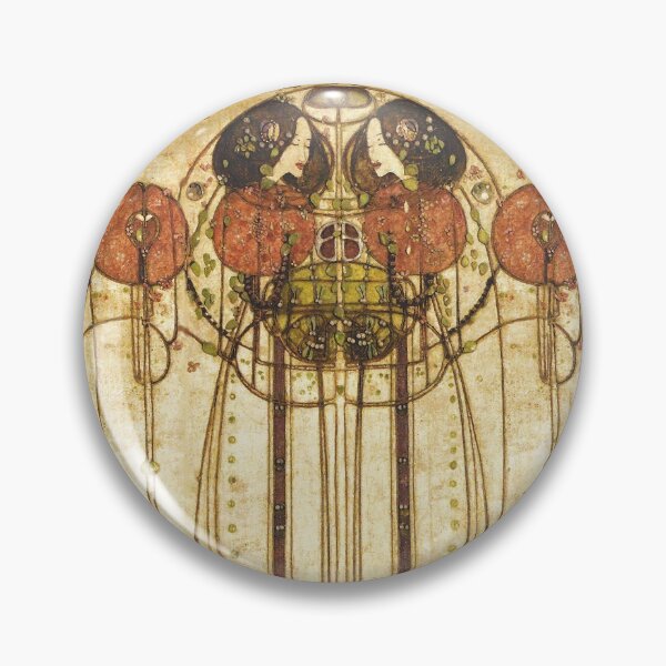 Item preview, THE WASSAIL Art Nouveau Female Figures With Red Apples designed and sold by BulganLumini.