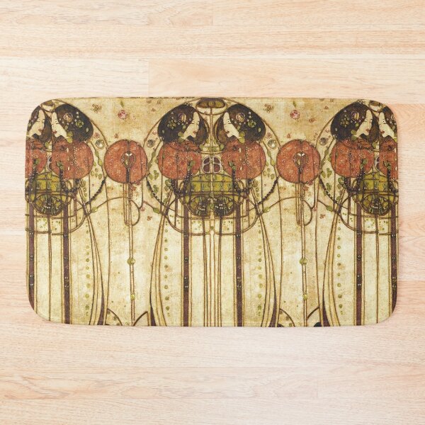 Item preview, THE WASSAIL Art Nouveau Female Figures With Red Apples designed and sold by BulganLumini.