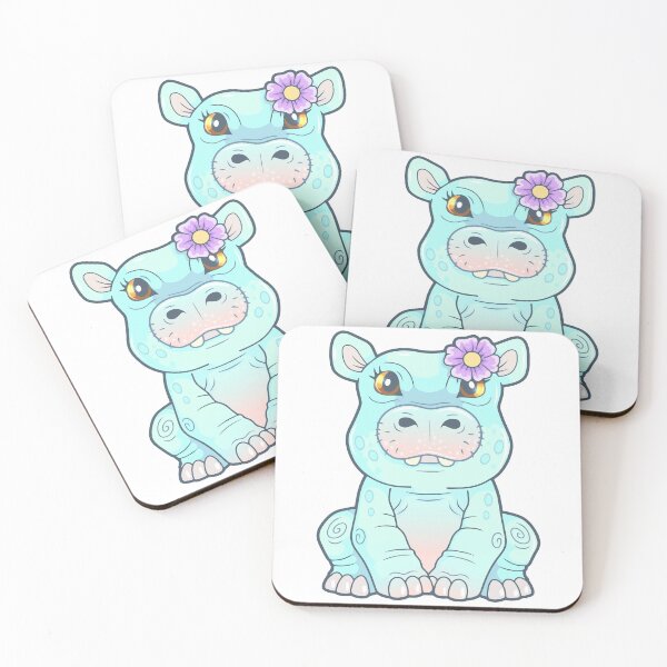 Item preview, little cute hippo designed and sold by YMFargon.