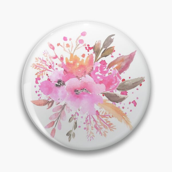 Item preview, watercolor summer flower bouquet  designed and sold by dodidoodles.