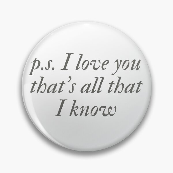 Item preview, p.s. I love you that's all that I know designed and sold by EnlightParis.