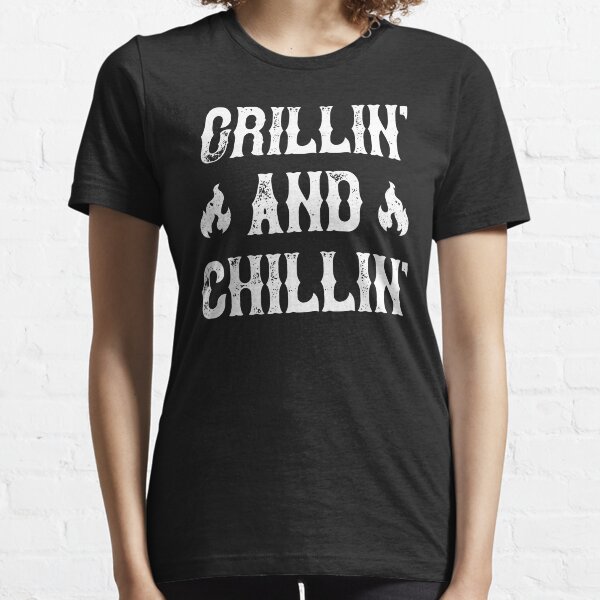 Grillin und Chillin Geschenk für Papa Vatertag Essential T-Shirt