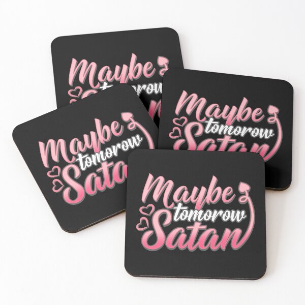 Item preview, Maybe Tomorrow Satan - Cute Satanic T-Shirt designed and sold by biNutz.