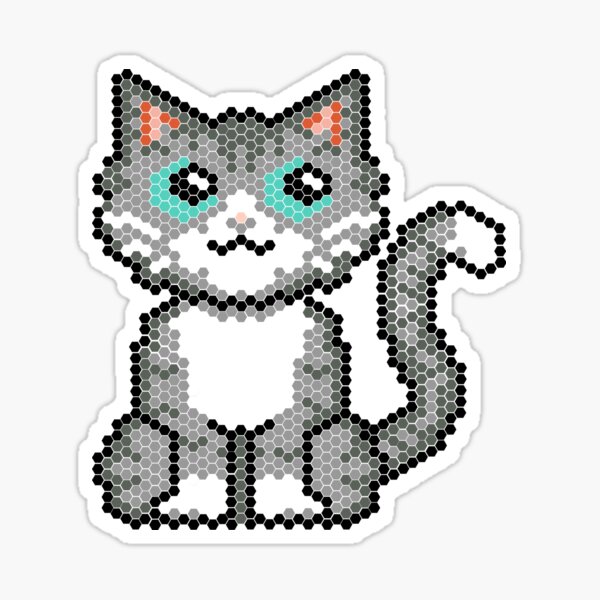 Cat pixel Sticker