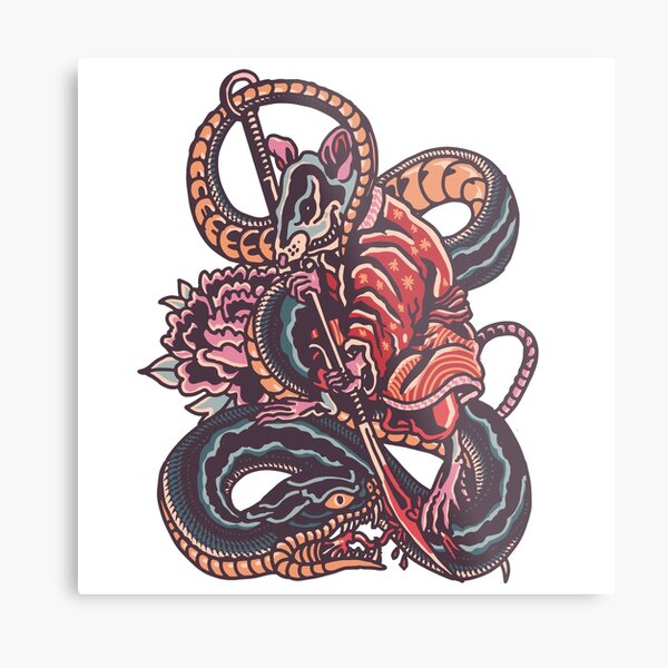 PRINT: The Flatliners - Rat King | Art | Tattoo | Inspired | Traditional |  Neo Trad 