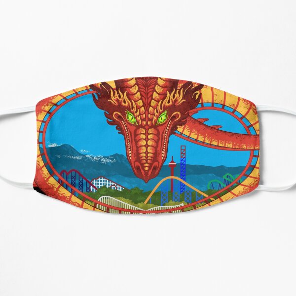 Soaring Over Mountains - Tatsu Roller Coaster at Six Flags Mask