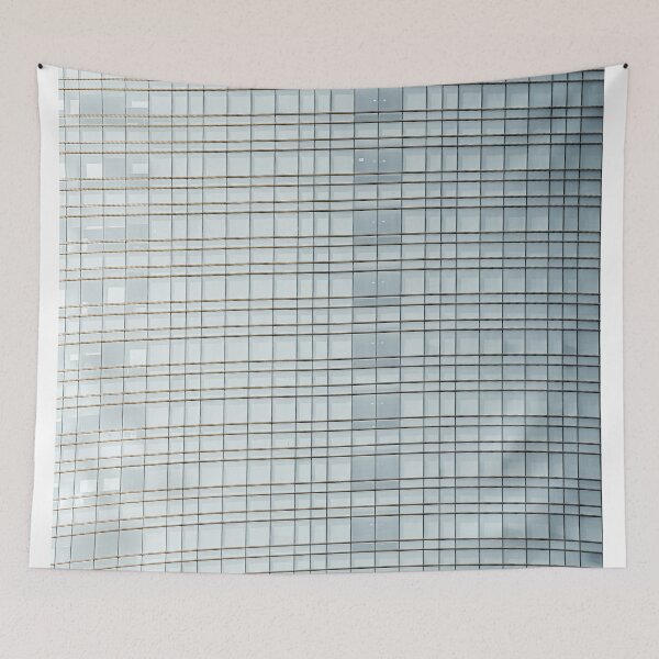 Item preview, Glass Sound, City Pattern Print, Minimalist Abstract Print, Modern Glass Building Facade, Minimal Glass Architecture Print designed and sold by radub85.