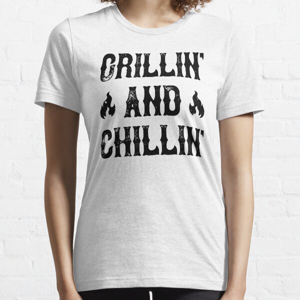 Grillin und Chillin Geschenk für Papa Vatertag Essential T-Shirt