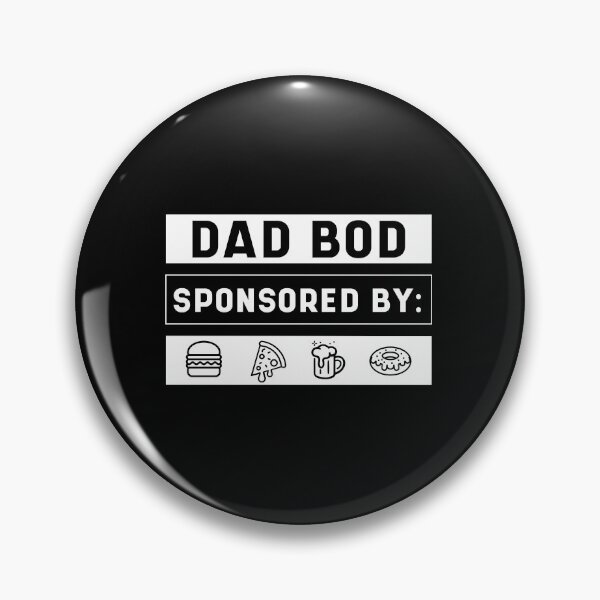 Item preview, Mens Dad Bod Sponsored by Burgers, Pizza, beer & donuts Cool Cute Fathers Day Gift funny designed and sold by DiogoCalheiros.
