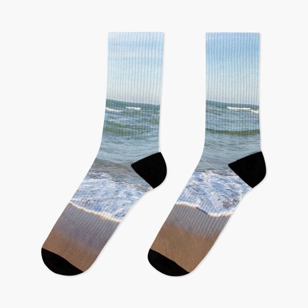 Item preview, Sandy Shore Blue Ocean Waves designed and sold by csaron92.