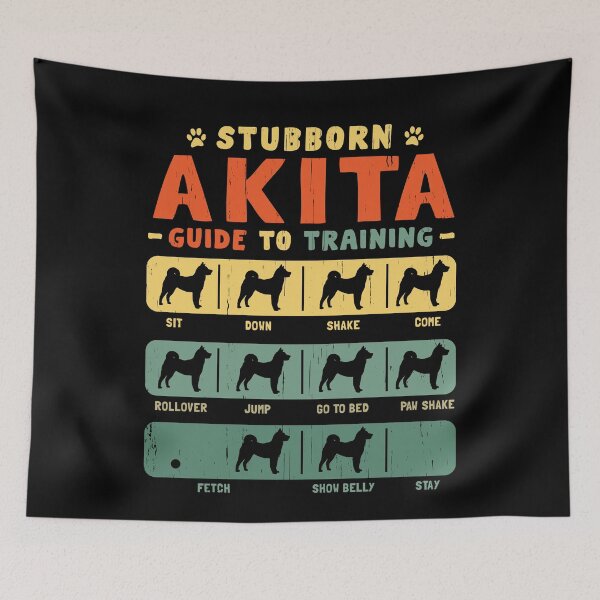 Item preview, Akita Funny Guide to Traning designed and sold by rafaeltto.