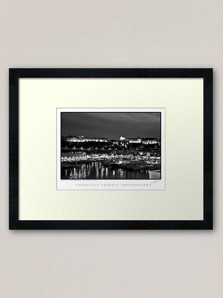 Alternate view of Monte-Carlo Bay Framed Art Print