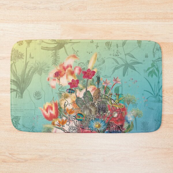 Item preview, Floriated Pixel Skull Junk designed and sold by Paul Summerfield.